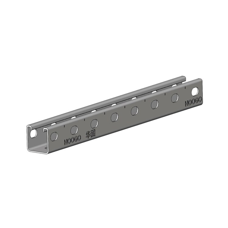 U Shape Punched Strut Channel Steel Galvanized Channel Bar